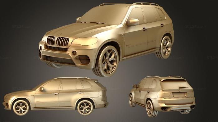 Автомобили и транспорт (BMW X5 2011, CARS_0810) 3D модель для ЧПУ станка